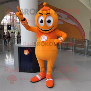 Orange Acrobat maskot...