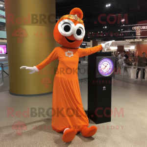 Orange Acrobat maskot...