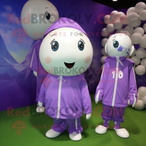 Lavendel fotball maskot...