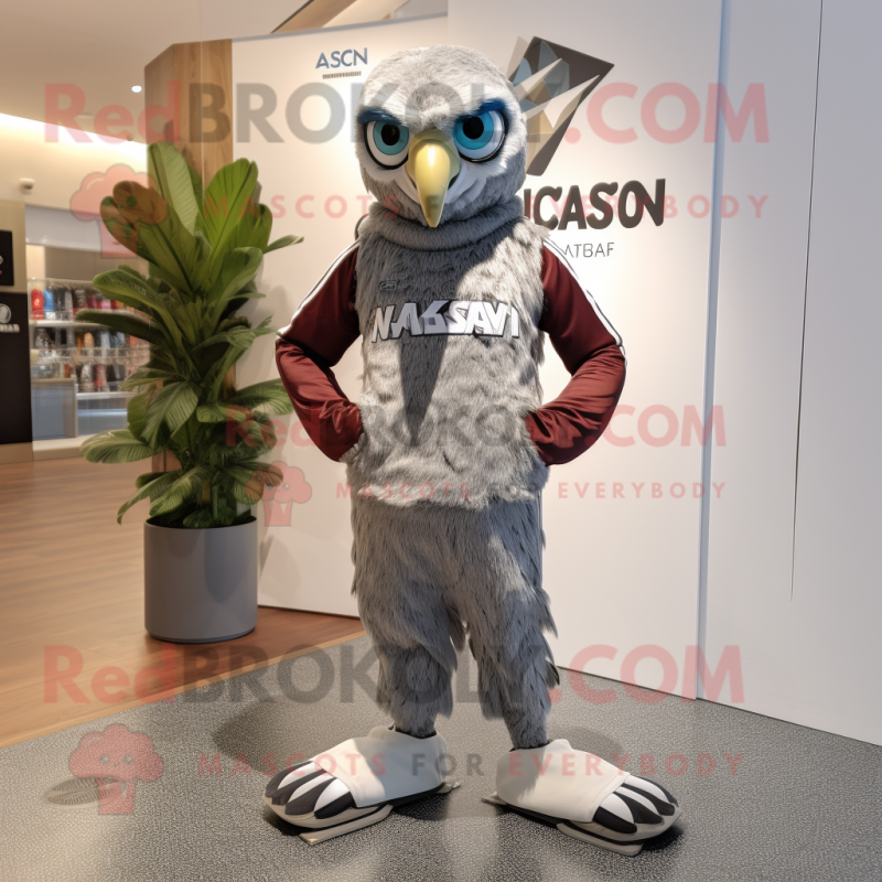 nan Falcon mascot costume character dressed with a Joggers and Hair clips