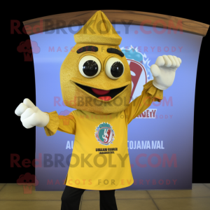 Gouden Jambalaya mascotte...
