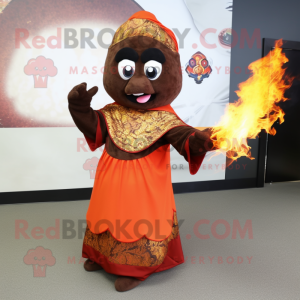 Brown Fire Eater mascotte...