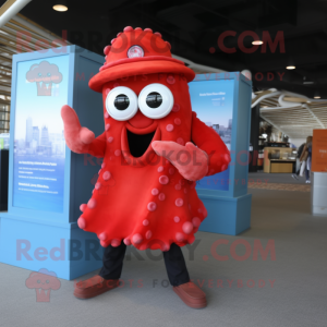 Red Fried Calamari mascotte...