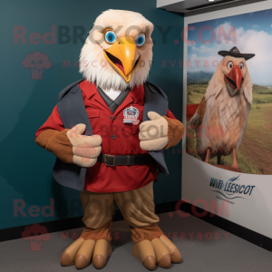 Red Bald Eagle mascotte...