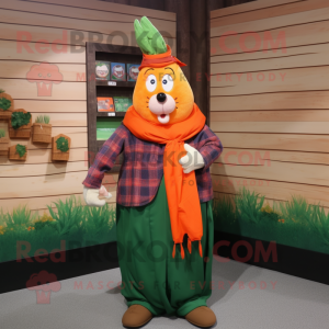  Carrot mascotte kostuum...