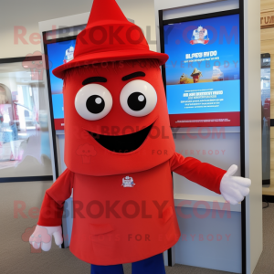 Red Aglet maskot kostume...