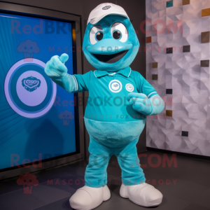 Teal Ice mascotte kostuum...