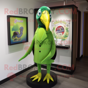 Lime Green Toucan mascotte...