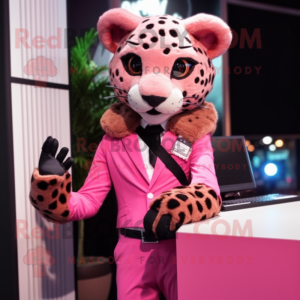 Pink Cheetah mascotte...