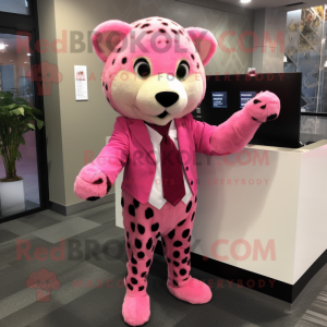 Pink Cheetah mascotte...