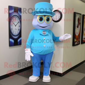 Sky Blue Armbandsur maskot...