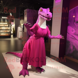 Magenta Iguanodon mascotte...