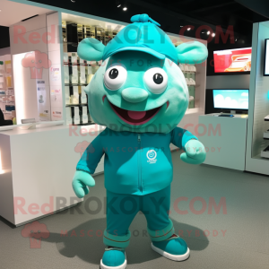 Turquoise Sow mascotte...