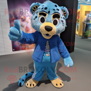 Blue Cheetah mascotte...