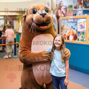 Brown Sea Lion mascotte...