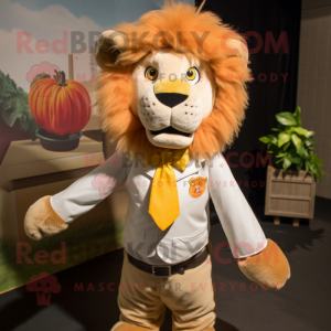 Peach Tamer Lion maskot...