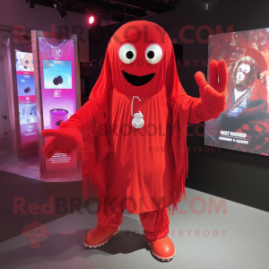 Red Ghost maskot drakt...