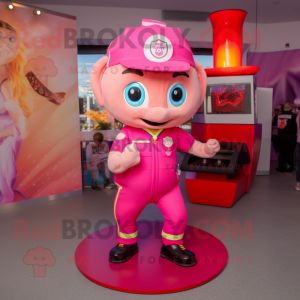 Rosa Fire Fighter maskot...