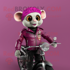 Magenta Dormouse maskot...