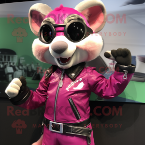 Magenta Dormouse maskot...