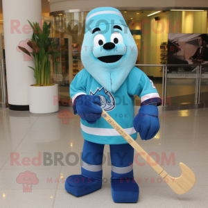 Cyan Ice Hockey Stick...