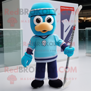 Cyan Ice Hockey Stick...