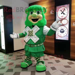 Grøn Celtic Cross maskot...