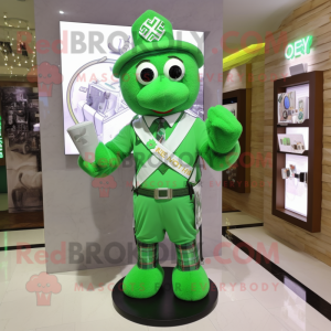 Grøn Celtic Cross maskot...
