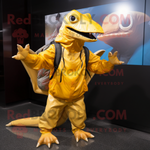 Gouden Dimorphodon mascotte...