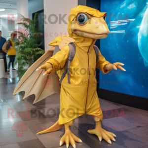 Gouden Dimorphodon mascotte...