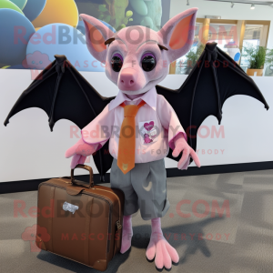 Pink Fruit Bat mascotte...