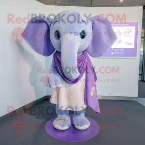 Lavendel elefant maskot...