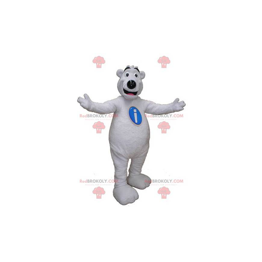 Mascotte d'ours blanc de nounours géant - Redbrokoly.com