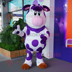 Purple Holstein Cow...
