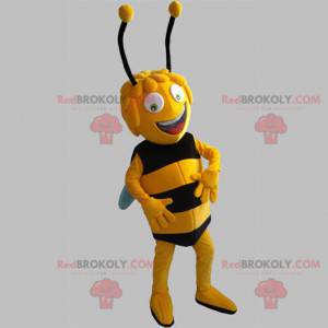 Mascotte de Maya l'abeille. Abeille jaune et noire -