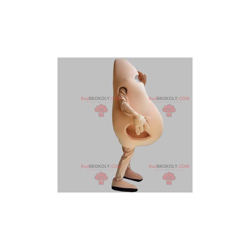Mascot shaped like a giant pink nose. Nose mascot -