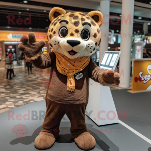 Brown Cheetah mascotte...