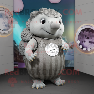 Zilver Glyptodon mascotte...