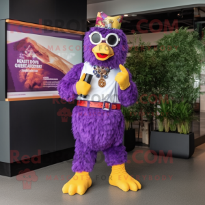 Purple Fried Chicken maskot...