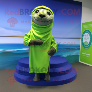 Lime Green Seal maskot...