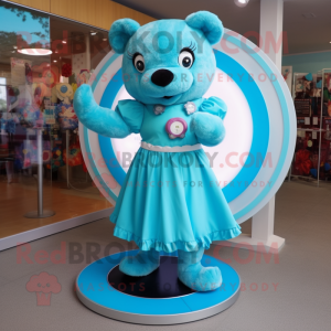 Turquoise teddybeer...