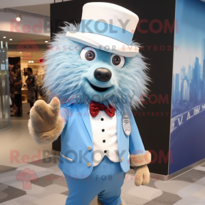 Sky Blue Porcupine mascotte...