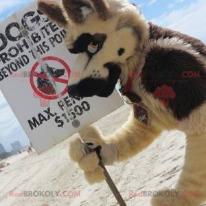 All hairy wolf dog mascot - Redbrokoly.com