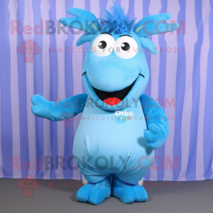 Sky Blue Elk maskot kostyme...