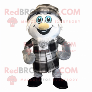 Silver Men maskot kostym...