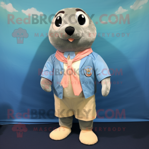 Peach Seal mascotte kostuum...