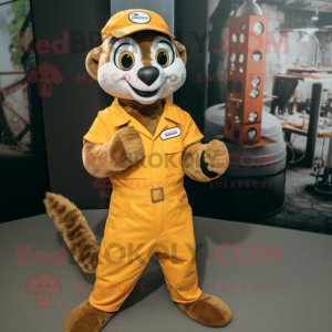 Rust Meerkat maskot kostume...