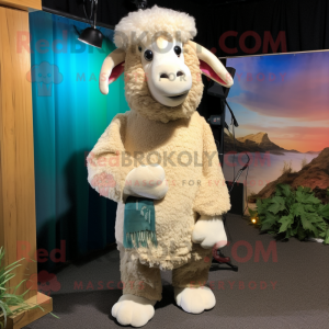 Crème Ram mascotte kostuum...