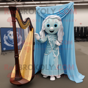Sky Blue Celtic Harp...