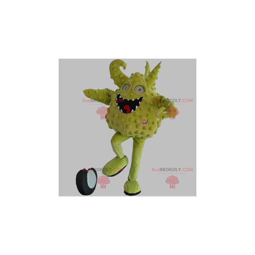 Mascotte groen monster. Groen schepsel mascotte - Redbrokoly.com